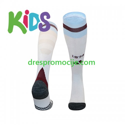 Aston Villa Dječji Gostujući Sportske Čarape 2024/2025 Aston Villa Dječji Gostujući Sportske Čarape 2024/2025